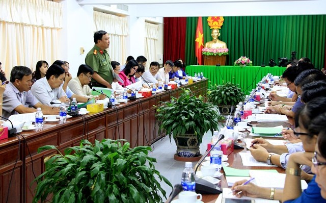 Cần Thơ xếp cuối bảng về an toàn thực phẩm do báo cáo quên đính kèm phụ lục - 1 Quang cảnh buổi làm việc