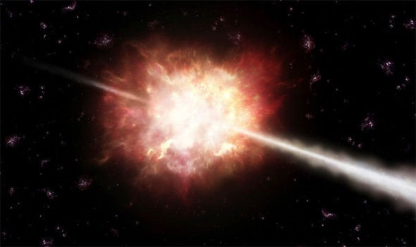 Một vụ nổ hủy diệt nghiêm trọng gần lớn bằng vụ nổ Big Bang - 1
.Hình ảnh về vụ nổ tia gamma.