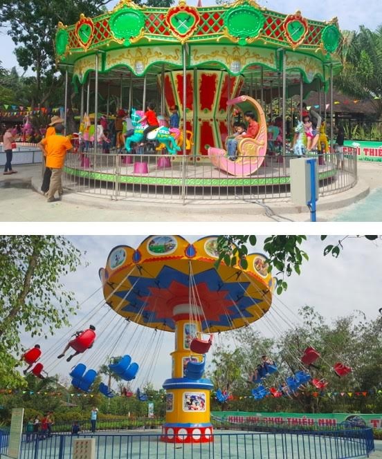 Vườn xoài ngày nay thu hút du khách bởi... đẹp, độc, lạ - 5 Đu quay dây văng cảm giác mạnh, hay vòng xoay nữ hoàng đầy ắp tiếng cười