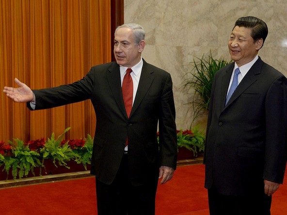Trung Quốc lo lắng sau quyết định chấn động của ông Trump về Jerusalem? - 2 Thủ tướng Israel Benjamin Netanyahu và Chủ tịch Tập Cận Bình (Ảnh: Bộ Ngoại giao Israel)