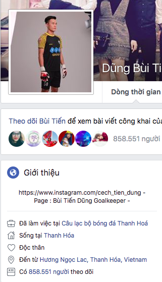 Facebook "anh chồng quốc dân" Bùi Tiến Dũng ngập tràn lời tỏ tình - 3 Facebook của Bùi Tiến Dũng tăng mạnh lượng người theo dõi chỉ trong vài ngày