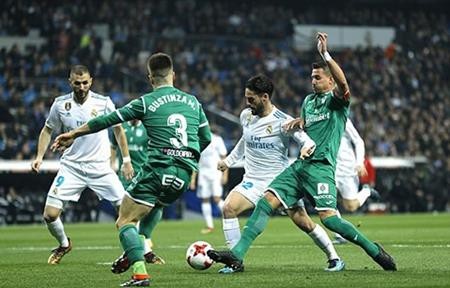 CR7 vắng mặt trong trận thua 1-2 trước Leganes của Real Madrid