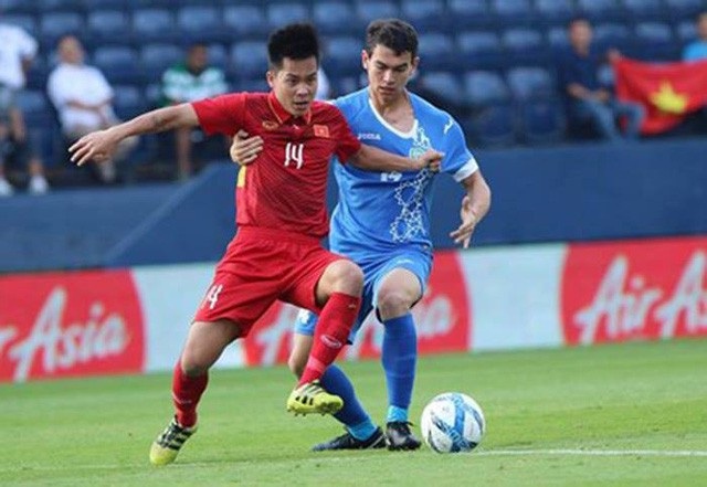 Trận đấu giữa U23 Việt Nam và U23 Uzbekistan hồi tháng trước