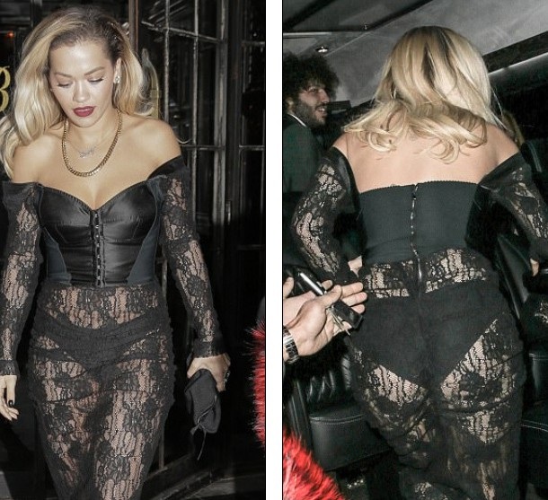 
Rita Ora diện váy phô nội y dự tiệc tối ngày 29/1 vừa qua
