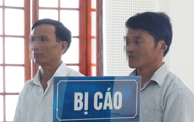 Hai bị cáo Nguyễn Duy Điều và Lê Văn Ánh tại phiên phúc thẩm