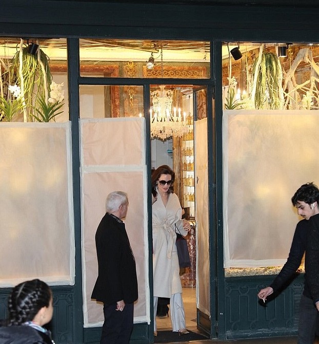 Angelina Jolie xinh đẹp và cuốn hút từ mọi góc nhìn - 2
Bà mẹ sáu con diện bộ trang phục bằng lụa sang trọng.