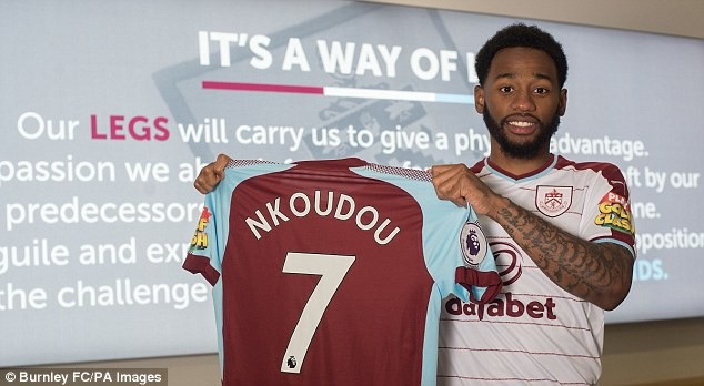 
Nkoudou đã gia nhập Burnley từ Tottenham
