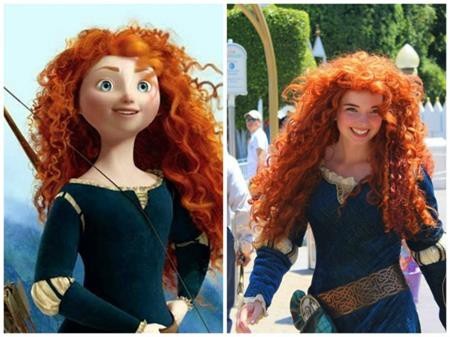 Khám phá phiên bản đời thực của các nhân vật hoạt hình - 7 Công chúa Merida của “Brave” ở ngoài đời cũng hết sức xinh đẹp và dĩ nhiên là không thể thiếu mái tóc xù ấn tượng