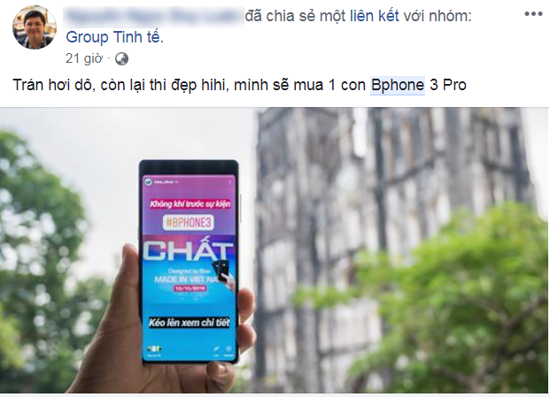 Người dùng ấn tượng trước Bphone 3, tán dương thương hiệu Việt - 3 Người dùng ấn tượng trước Bphone 3, tán dương thương hiệu Việt - 3