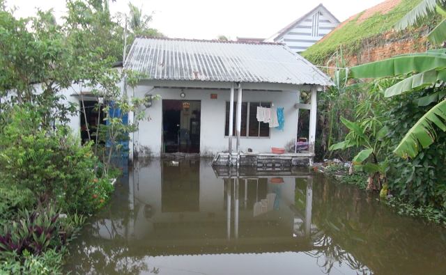 Cuộc sống đảo lộn vì triều cường - 5 Nhà dân...