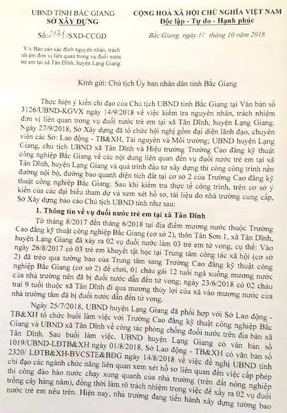 Chủ tịch tỉnh Bắc Giang chỉ đạo công an làm rõ vụ 3 em nhỏ chết đuối thương tâm - Ảnh 2. Chủ tịch tỉnh Bắc Giang chỉ đạo công an làm rõ vụ 3 em nhỏ chết đuối thương tâm - Ảnh 2.