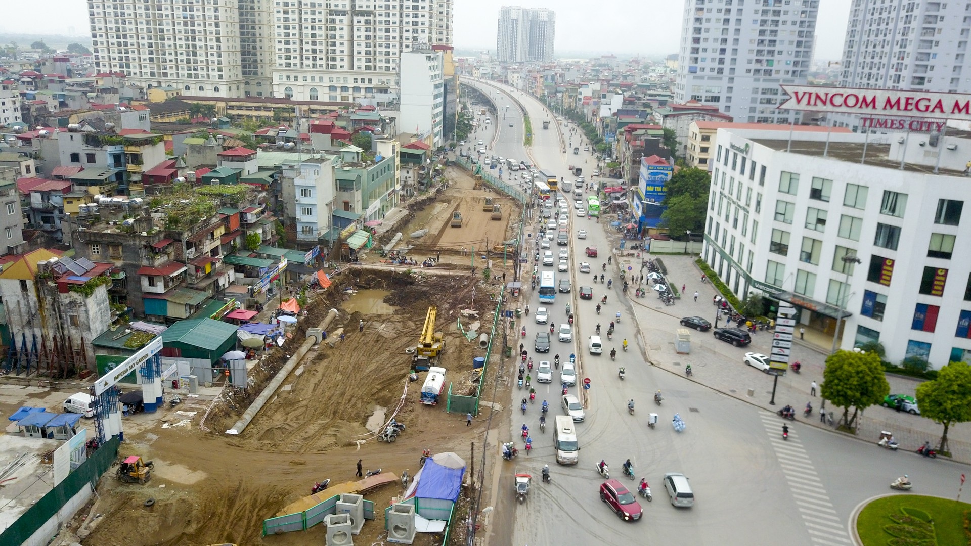 Toàn cảnh tuyến đường trên cao gần 10.000 tỷ giải cứu giao thông Ngã Tư Sở - cầu Vĩnh Tuy - Ảnh 10. Toàn cảnh tuyến đường trên cao gần 10.000 tỷ giải cứu giao thông Ngã Tư Sở - cầu Vĩnh Tuy - Ảnh 10.