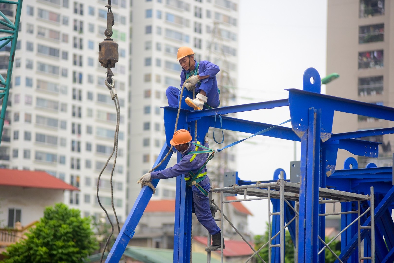 Toàn cảnh tuyến đường trên cao gần 10.000 tỷ giải cứu giao thông Ngã Tư Sở - cầu Vĩnh Tuy - Ảnh 5. Toàn cảnh tuyến đường trên cao gần 10.000 tỷ giải cứu giao thông Ngã Tư Sở - cầu Vĩnh Tuy - Ảnh 5.