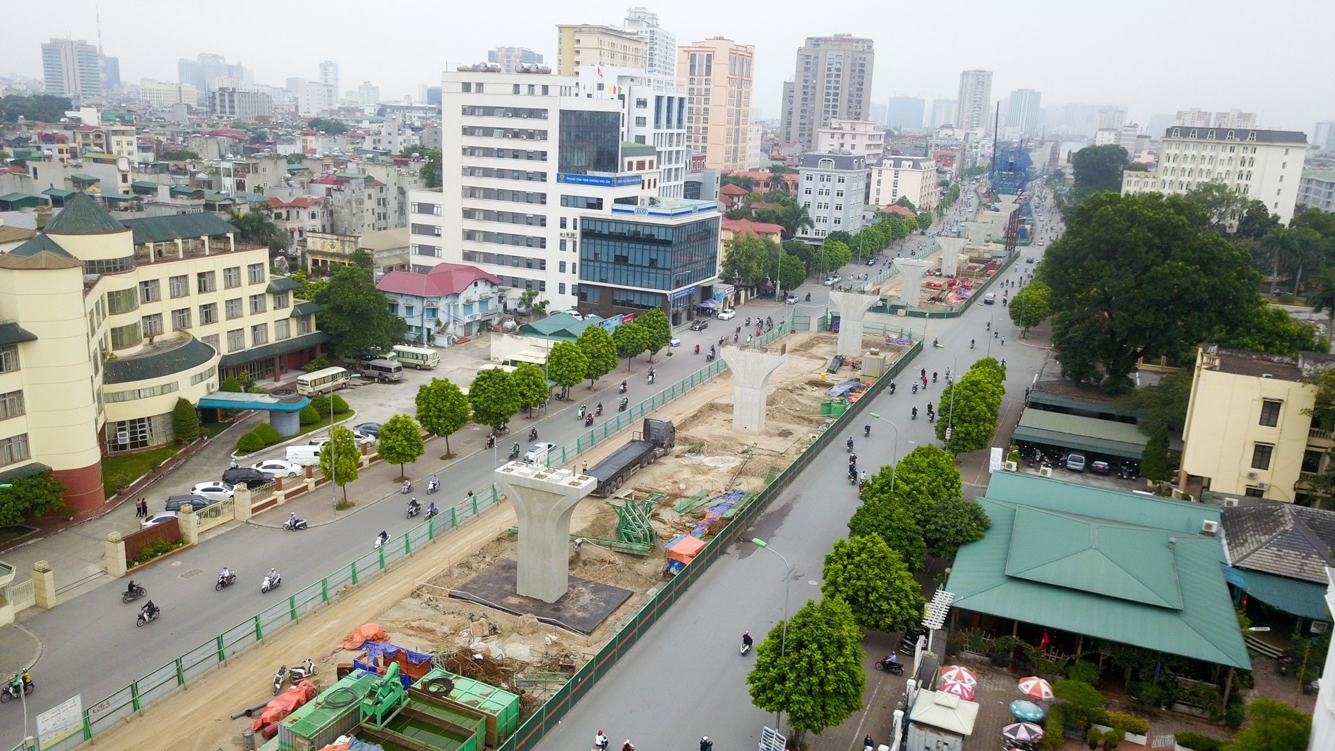 Toàn cảnh tuyến đường trên cao gần 10.000 tỷ giải cứu giao thông Ngã Tư Sở - cầu Vĩnh Tuy - Ảnh 1. Toàn cảnh tuyến đường trên cao gần 10.000 tỷ giải cứu giao thông Ngã Tư Sở - cầu Vĩnh Tuy - Ảnh 1.