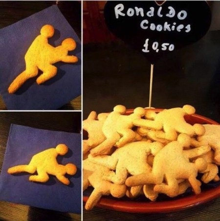 Nghi án hiếp dâm của C.Ronaldo trở thành đề tài châm biếm - 2 Đây chính là “những chiếc bánh quy C.Ronaldo”