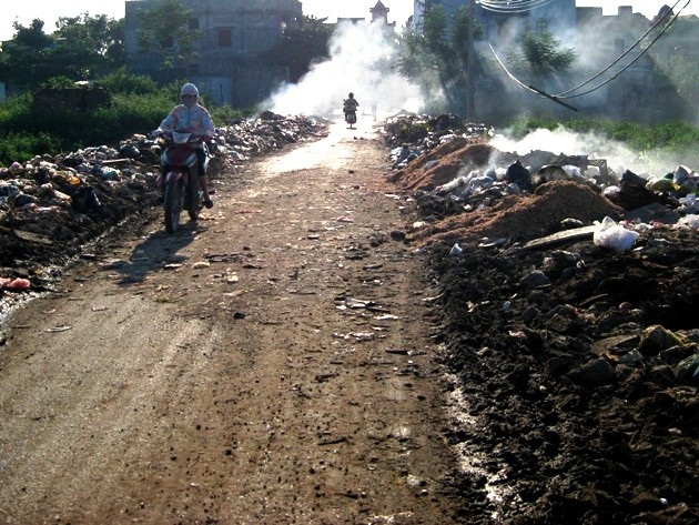 Làng nghề Đa Hội từng đối diện với sự ô nhiễm môi trường nghiêm trọng.