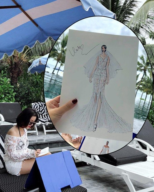 Thiết kế váy cưới dành cho Minh Hà cũng được tiết lộ khiến nhiều người đặt dấu hỏi. Nói về việc giảm cân, Minh Hà chia sẻ lí do: “Tất cả đều là sự lựa chọn của mình. Là mình ra quyết định. Những thứ mình có, những cái mình bị, là từ mình, chẳng phải tại ai. Và tôi chọn eo thon. Như đã nói, tôi luôn thích việc giảm cân bởi đó là kết quả của quá trình chiến thắng sự chây ì của bản thân, là một hành trình của tập trung và kỷ luật”.