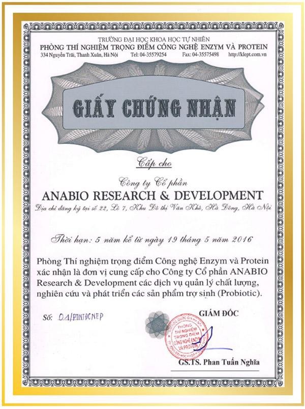 Giúp đường tiêu hóa khỏe mạnh nhờ bào tử lợi khuẩn - 3 Giấy chứng nhận Klept