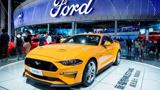 Doanh số tụt dốc, Ford ra xe "chống ế" tại Trung Quốc - 1
Chiếc Ford Mustang trưng bày tại Triển lãm ô tô quốc tế Thượng Hải. Ảnh: AFP