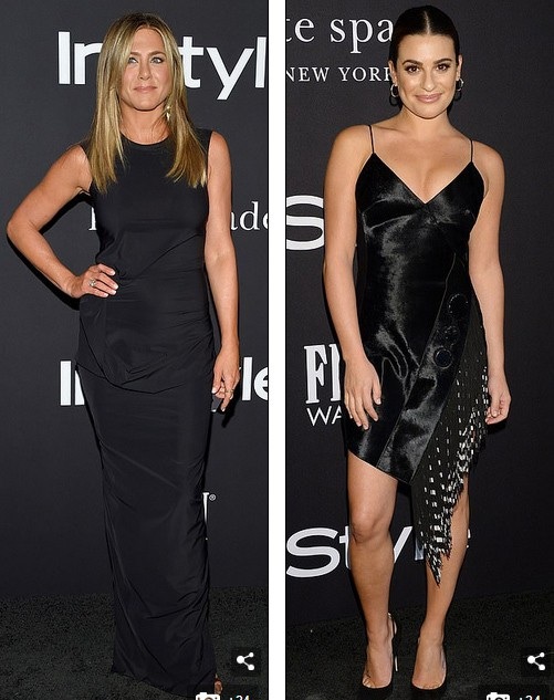 Jennifer Aniston trẻ đẹp tái xuất - 1
Jennifer Aniston (trái) trẻ đẹp không kém đàn em Lea Michele (phải) khi cùng dự lễ trao giải InStyle diễn ra ở Los Angeles, Mỹ ngày 22/10 vừa qua