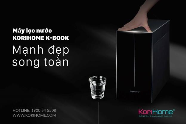 Dòng máy lọc nước “Mạnh đẹp song toàn” ra mắt thị trường - 1 Máy lọc nước Kbook là dòng máy mỏng nhất trên thị trường hiện nay với kích thước 19cm