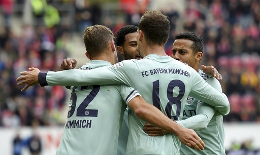 Thắng trận thứ 3 liên tiếp, Bayern Munich áp sát Dortmund - 1
Bayern Munich giành chiến thắng trước Mainz 05