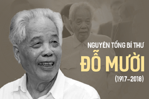 Cố Tổng Bí thư Đỗ Mười: Muốn cải cách giáo dục, phải chăm lo đào tạo và bồi dưỡng nhà giáo - 1 Cố Tổng Bí thư Đỗ Mười. (Ảnh: TTXVN)
