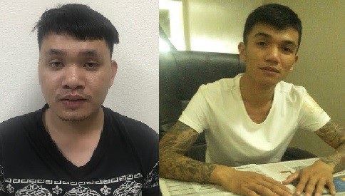 Các đối tượng tại cơ quan công an (ảnh QTV)