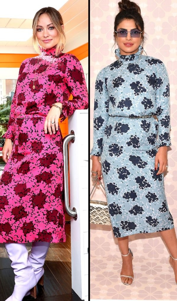 Khi sao "đụng hàng" - 1
Priyanka Chopra và Olivia Wilde diện váy Kate Spade chỉ khác màu