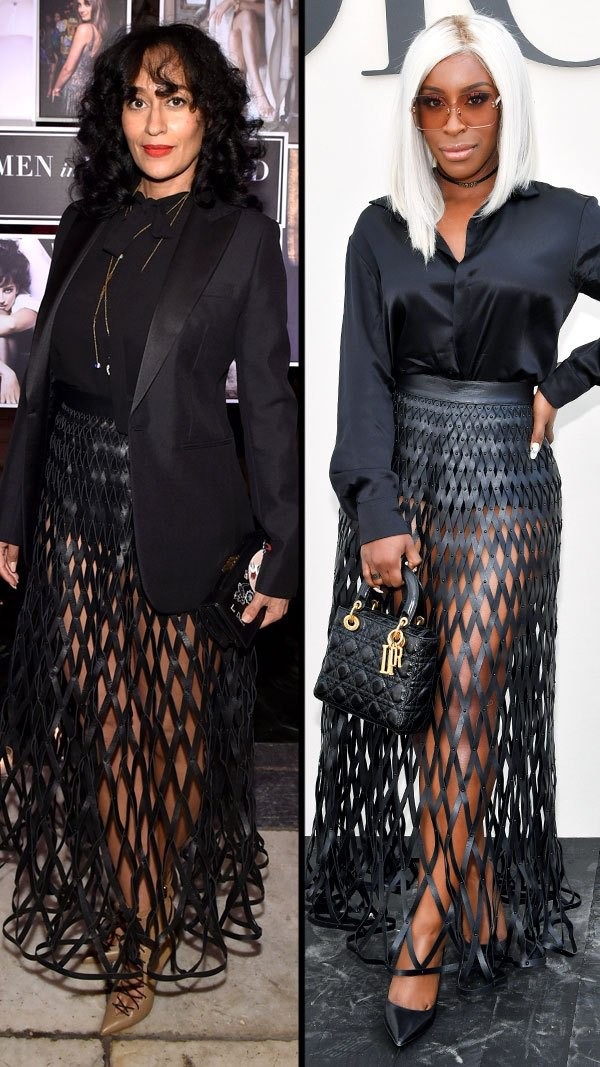 Khi sao "đụng hàng" - 2
Tracee Ellis Ross và Jackie Aina trong bộ váy Dior