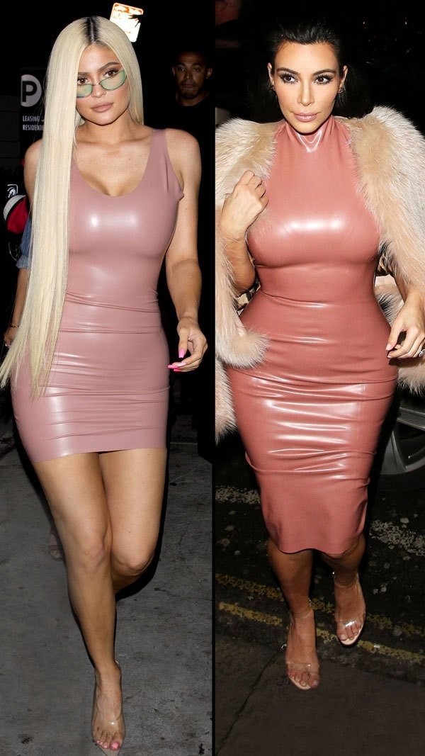 Khi sao "đụng hàng" - 4
Kylie Jenner và Kim Kardashian diện váy ôm sát Atsuko Kudo