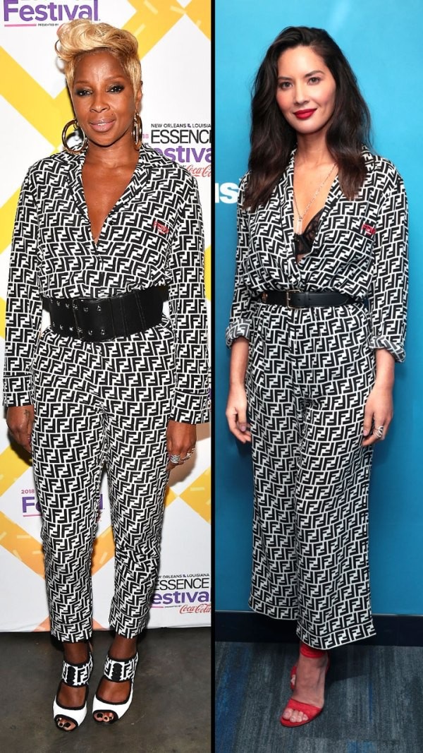 Khi sao "đụng hàng" - 7
Mary J. Blige và Olivia Munn cùng diện đồ Fendi