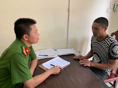 Bắt đối tượng bảo kê máy gặt lúa đánh người trọng thương - 1 Đối tượng Dương tại cơ quan CSĐT.