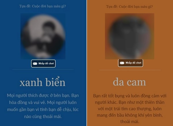 “Cuộc đời bạn màu gì?” là trò chơi đang được lan truyền nhanh chóng trong cộng đồng Facebook Việt Nam