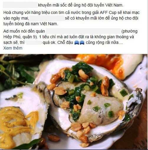 “Ăn theo” giải AFF Cup, quán ăn bán hàu giá “sốc” chỉ 1.000 đồng/con - 1 Các quán ăn tung ra khuyến mãi “sốc” để câu khách trong mùa giải AFF Cup 2018.