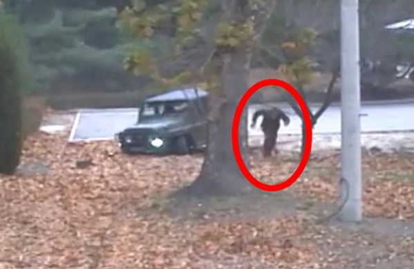 
Binh sĩ Oh Chong-song lái xe đào tẩu qua biên giới với Hàn Quốc (Ảnh: Yonhap)
