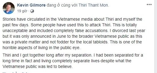 Chồng cũ Hồng Nhung lên tiếng về tin đồn chia tay do người thứ ba - Ảnh 1.