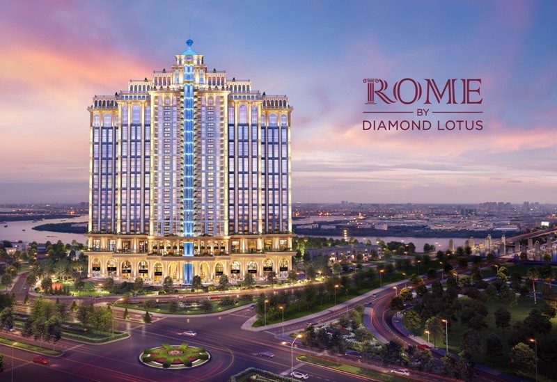 Sức hấp dẫn đến từ Rome by Diamond Lotus - 1 Rome by Diamond Lotus được thiết kế theo phong cách kiến trúc La Mã