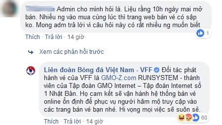 Dân mạng phẫn nộ vì “cò” vẫn có vé dù trang web mua vé của VFF bị “sập” - 3 VFF đã từng tự tin về hệ thống bán vé trực tuyến của mình