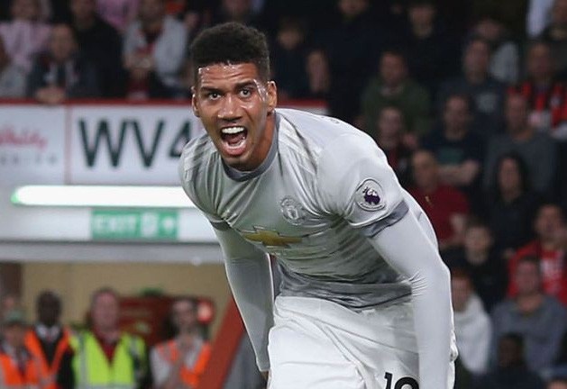 
Smalling ăn mừng bàn thắng trong chiến thắng của Man Utd tại Vitality hồi tháng 4 vừa qua
