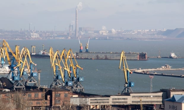 
Cảng biển Mariupol. (Ảnh: EPA)
