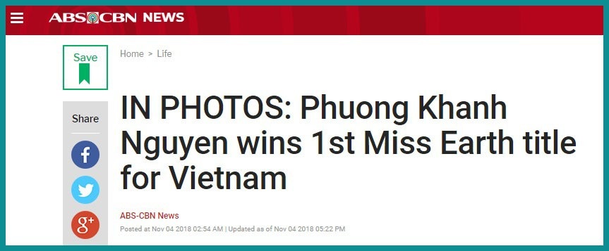 Báo chí quốc tế viết gì về tân Hoa hậu Trái Đất 2018 - Nguyễn Phương Khánh? - Ảnh 5. Báo chí quốc tế viết gì về tân Hoa hậu Trái Đất 2018 - Nguyễn Phương Khánh? - Ảnh 5.