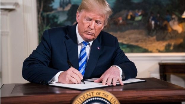 Mỹ áp lệnh trừng phạt nặng nề chưa từng có với Iran - 1
Tổng thống Mỹ Donald Trump (Ảnh: BBC)
