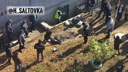 Ukraine: Rúng động vụ án hai cha con giết cảnh sát để ăn dần - 1 Hiện trường tìm thấy xác chết ở thị trấn Saltivka