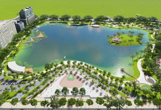 "Bãi tắm" trên vũng nước thải, ngàn người bị lừa bởi 1 tay cò - 1
Nhiều công viên long lanh nhưng chậm tiến độ