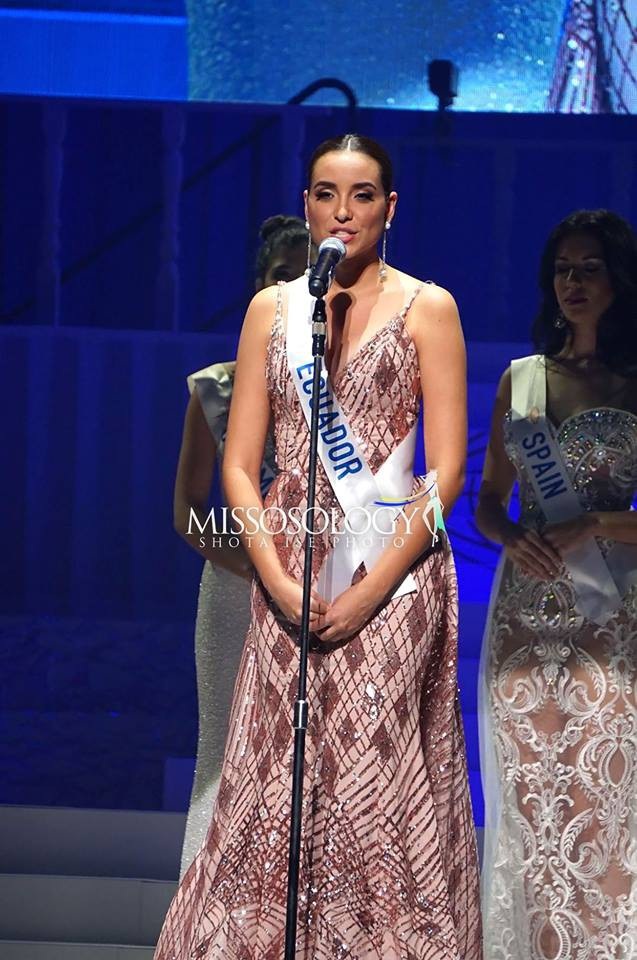 Những hình ảnh đẹp trong đêm chung kết hoa hậu quốc tế - 13
Top 8 còn có người đẹp Ecuador - Michelle Huet