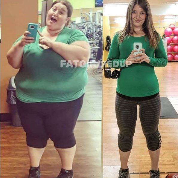 Cơ thể gây ám ảnh của cô gái giảm 141kg trong hơn 1 năm - 3 Trước khi giảm cân, Lexi nặng tới 220kg và có một vóc dáng đồ sộ