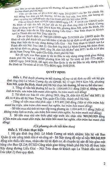 Hà Nội: Bị thu hồi đất, người dân phường Kim Mã đã được bố trí tái định cư phù hợp? - 2 Hà Nội: Bị thu hồi đất, người dân phường Kim Mã đã được bố trí tái định cư phù hợp? - 2
