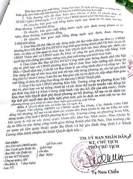 Hà Nội: Bị thu hồi đất, người dân phường Kim Mã đã được bố trí tái định cư phù hợp? - 3
Phương an bồi thường, hỗ trợ và tái định cư của UBND quận Ba Đình không nhận được sự đồng tình của người dân.
