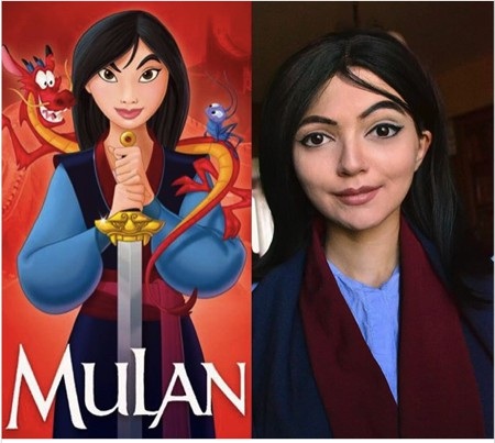 Bất ngờ với cô gái có tài biến hoá thành các nhân vật nổi tiếng - 14 Nàng Mulan trong phim hoạt hình dường như đã bước thẳng ra ngoài đời thực